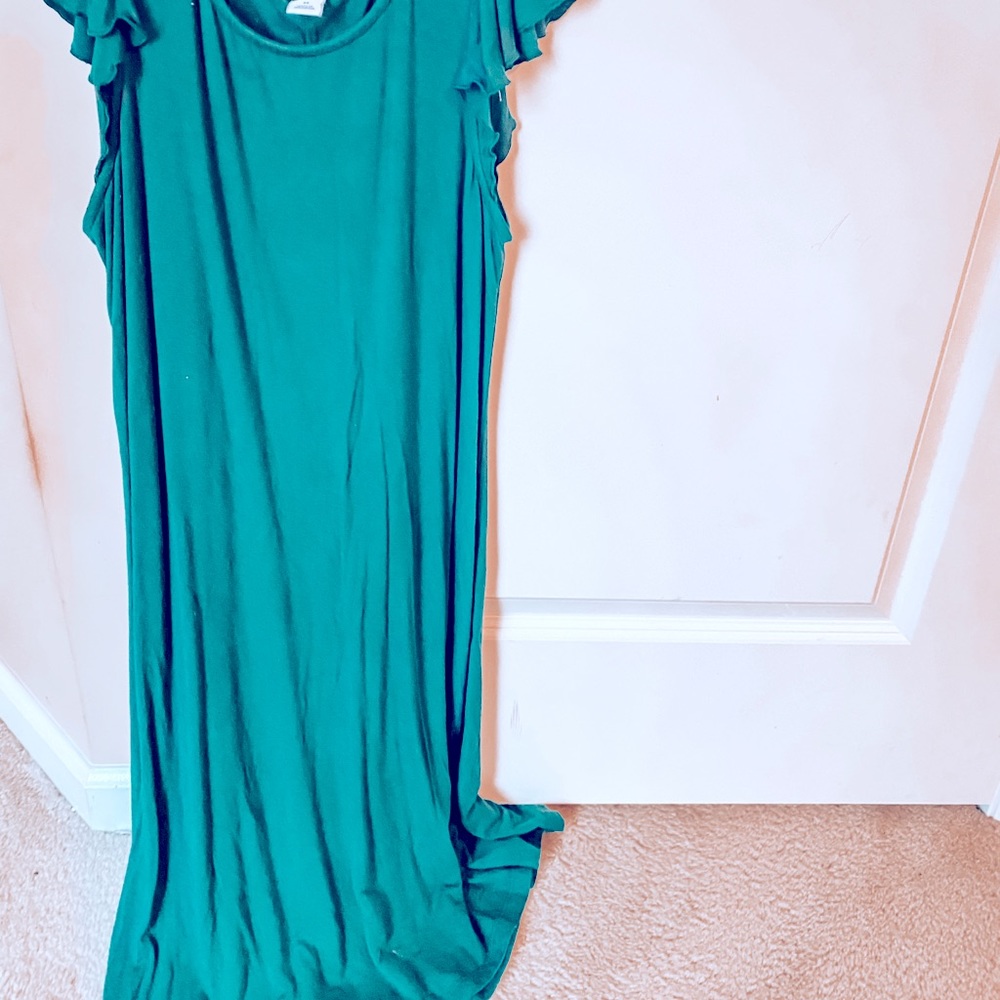 Emerald short sleeved dress